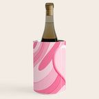 Trippy Heart Pink Retro Pop Abstract Plastic Print Pattern Wine Chiller Gallery Image 2