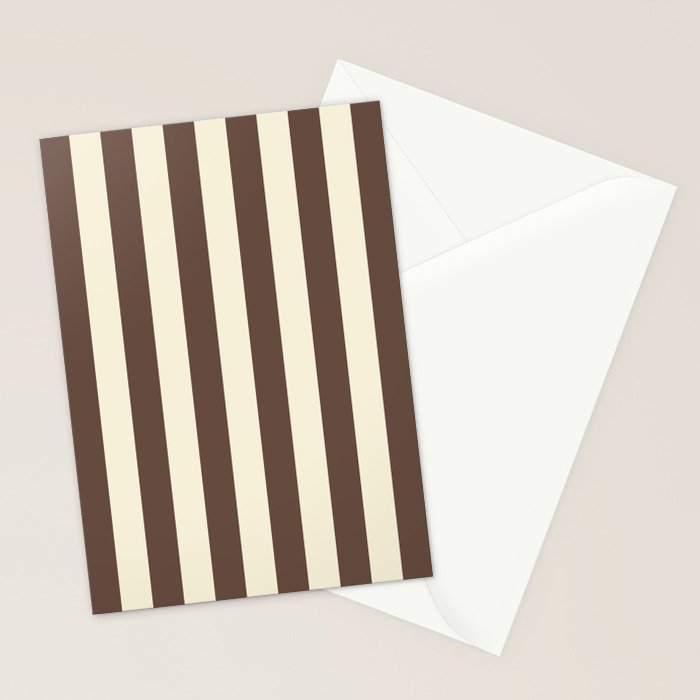 Stripes of Brown and Cream Stationery Card Gallery Image 2