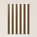 Stripes of Brown and Cream Stationery Card Gallery Image 2