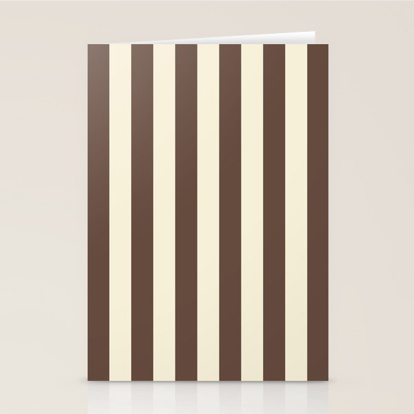 Stripes of Brown and Cream Stationery Card Gallery Image 2