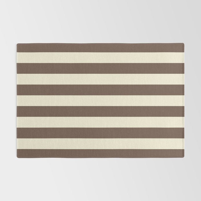 Stripes of Brown and Cream Rug Gallery Image 2