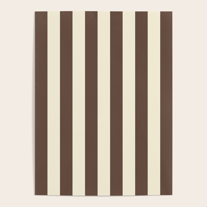 Stripes of Brown and Cream Poster Gallery Image 4