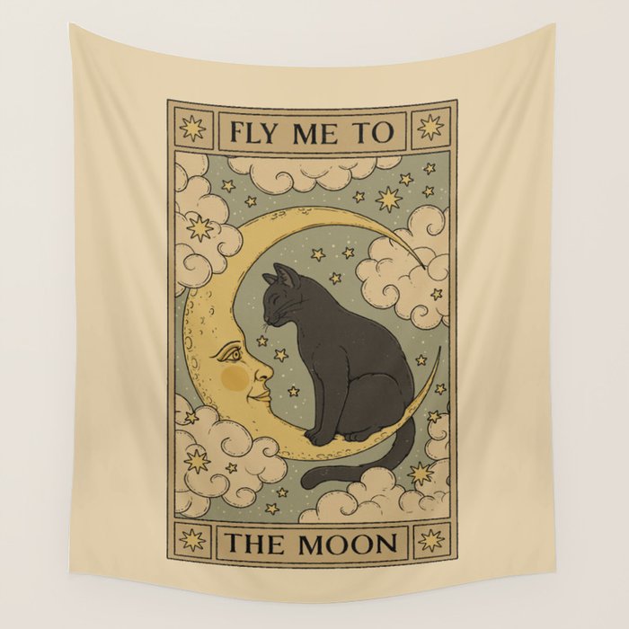 Fly Me to The Moon Wall Tapestry Gallery Image 4