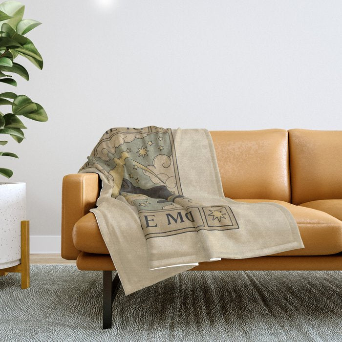 Fly Me to The Moon Throw Blanket Gallery Image 1