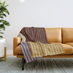 Color Block Line Abstract XVIII Throw Blanket Gallery Image 1