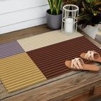Color Block Line Abstract XVIII Outdoor Rug Gallery Image 2