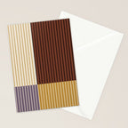 Color Block Line Abstract XVIII Stationery Card Gallery Image 2