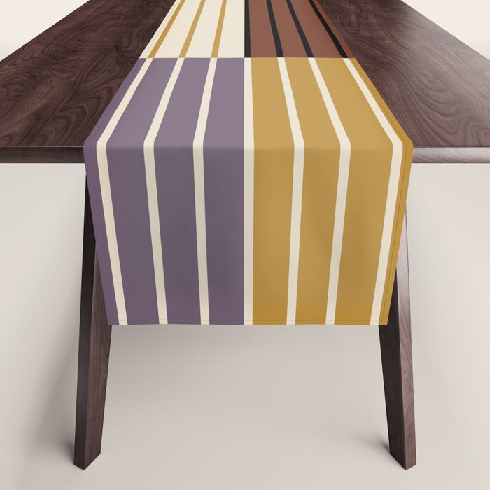 Color Block Line Abstract XVIII Table Runner Gallery Image 1