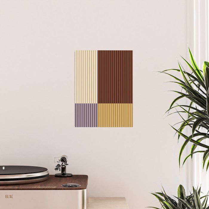 Color Block Line Abstract XVIII Poster Gallery Image 2