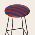 Ultramarine and Carrot Cake Stripes Stool Gallery Image 2