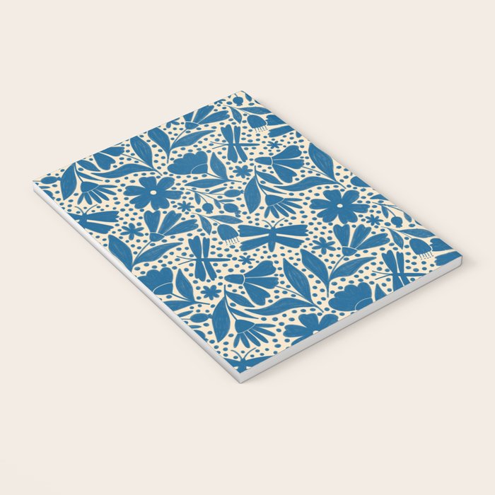 Blue Floral Notebook Gallery Image 3