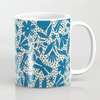 Blue Floral Coffee Mug Gallery Image 1