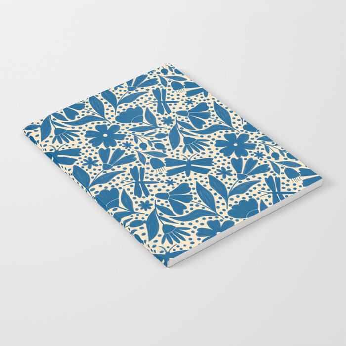 Blue Floral Notebook Gallery Image 2