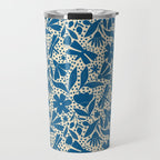 Blue Floral Travel Mug Gallery Image 1