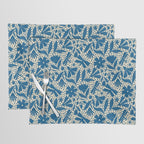 Blue Floral Placemat Gallery Image 1