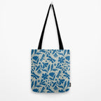 Blue Floral Tote Bag Gallery Image 2