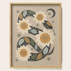 Snake and Sunflowers - Harvest Colors Serving Tray Gallery Image 1