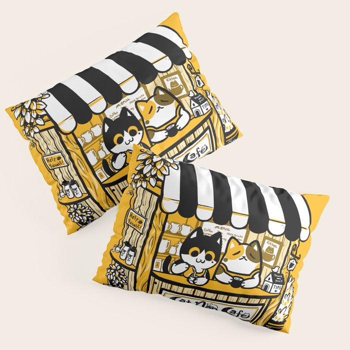 Cat Nap Cafe Pillow Sham Gallery Image 3