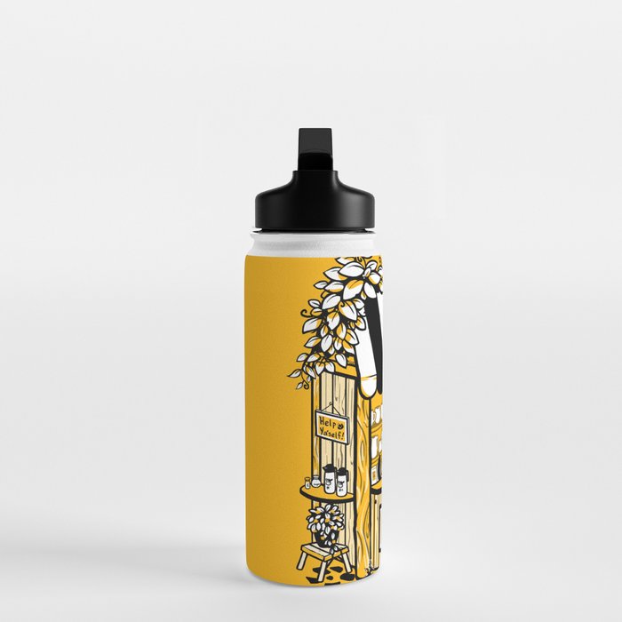 Cat Nap Cafe Water Bottle Gallery Image 3