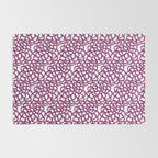 dahlia: purple floral pattern Rug Gallery Image 2