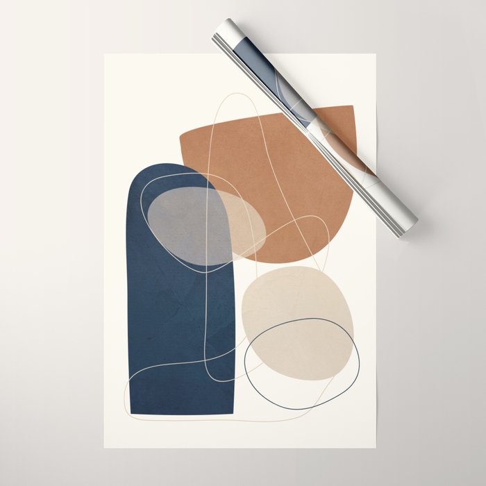 Spiraling Geometry 1 Wrapping Paper Gallery Image 1