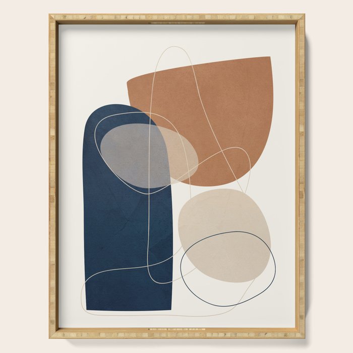 Spiraling Geometry 1 Serving Tray Gallery Image 1
