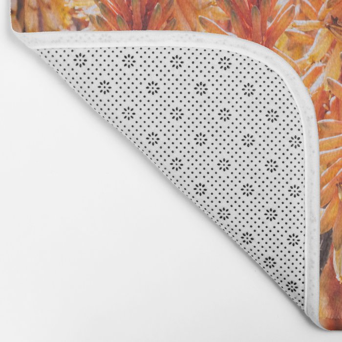 California Coastal Botanical Art x Coastal Aloe Blooms Bath Mat Gallery Image 2