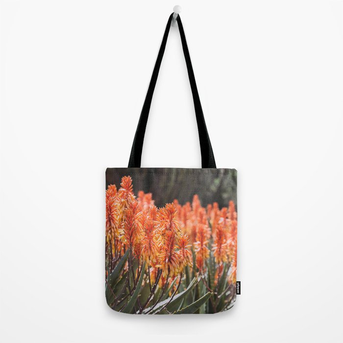 California Coastal Botanical Art x Coastal Aloe Blooms Tote Bag Gallery Image 2