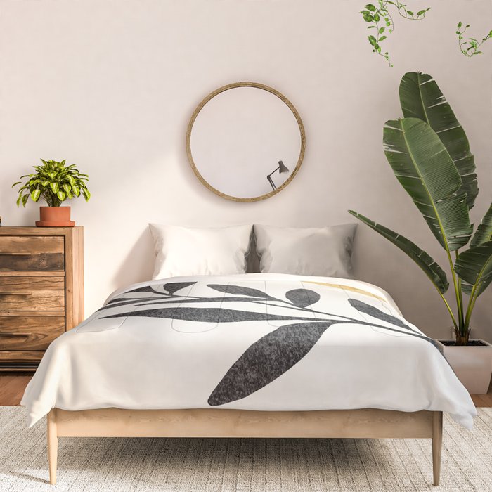 Leaf Sun 1 - Gold Black Comforter Gallery Image 3