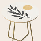 Leaf Sun 1 - Gold Black Side Table Gallery Image 2