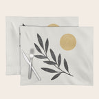 Leaf Sun 1 - Gold Black Placemat Gallery Image 1