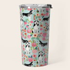Husky dog breed must have gifts for dog person husky owner presents Travel Mug Gallery Image 2