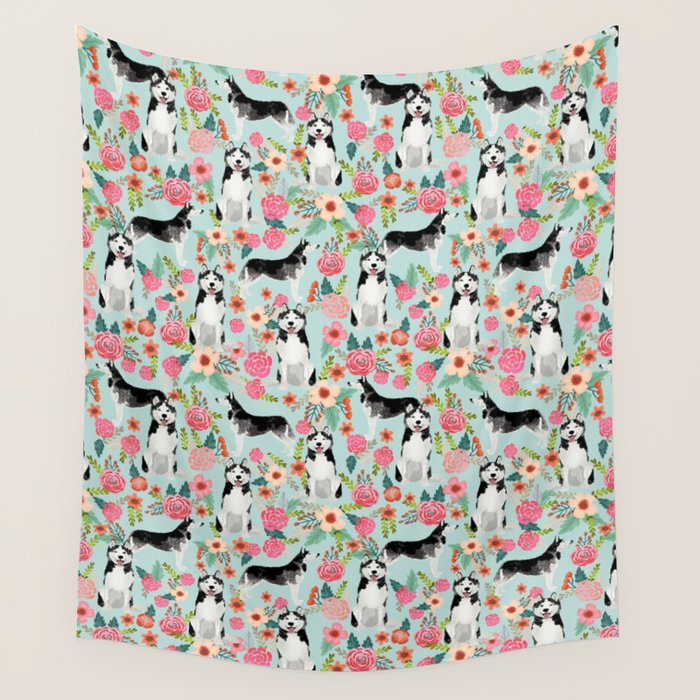 Husky dog breed must have gifts for dog person husky owner presents Wall Tapestry Gallery Image 4