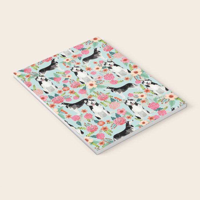 Husky dog breed must have gifts for dog person husky owner presents Notebook Gallery Image 3