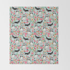 Husky dog breed must have gifts for dog person husky owner presents Throw Blanket Gallery Image 2
