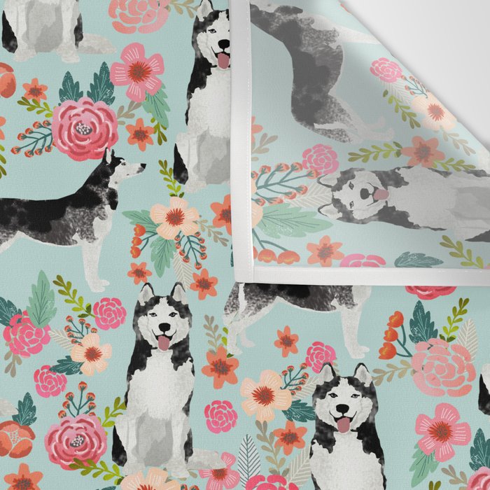 Husky dog breed must have gifts for dog person husky owner presents Wall Tapestry Gallery Image 3