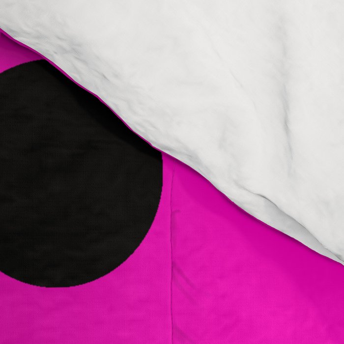 Hot Pink and Black Polka Dots Comforter Gallery Image 4