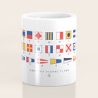Maritime Nautical Signal Flags Chart - White Coffee Mug Gallery Image 4
