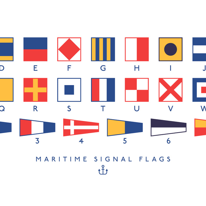 Maritime Nautical Signal Flags Chart - White Coffee Mug Gallery Image 2
