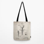 Golf Tee Patent - Golfing Tee Art - Antique Tote Bag Gallery Image 2