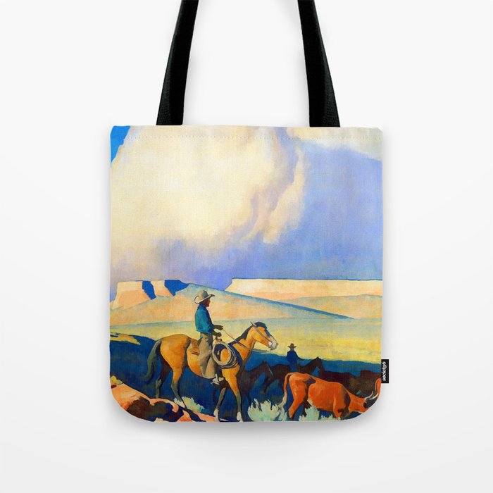 Maynard Dixon Open Range II Tote Bag Gallery Image 1
