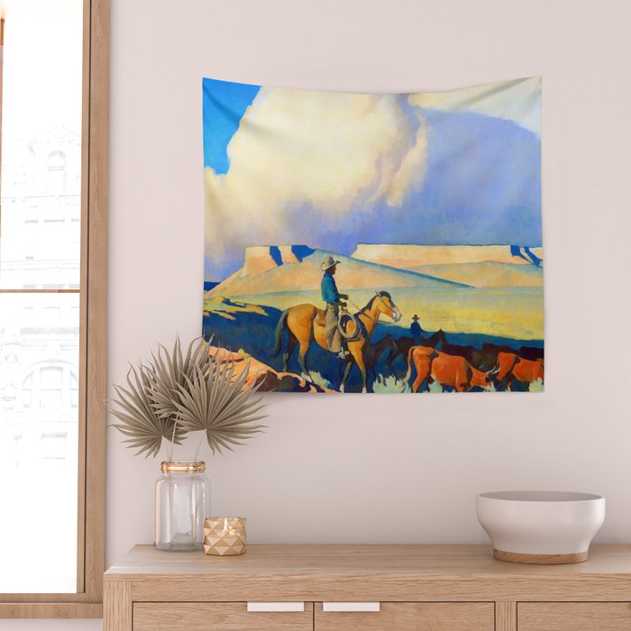 Maynard Dixon Open Range II Wall Tapestry Gallery Image 2