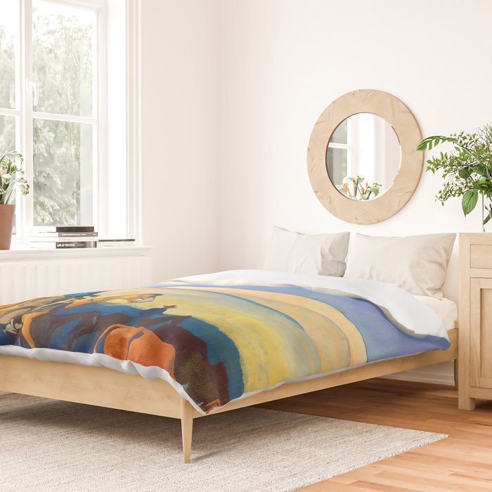 Maynard Dixon Open Range II Duvet Cover Gallery Image 2