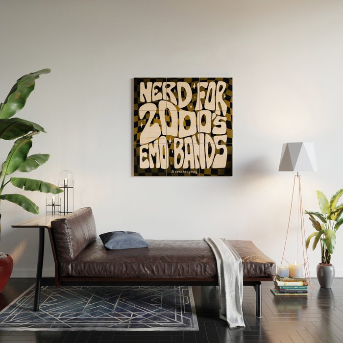 Nerd for the 2000's Emo Bands Wood Wall Art Gallery Image 2