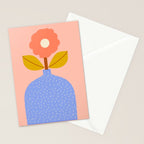 Modern Vase - Peach Stationery Card Gallery Image 2