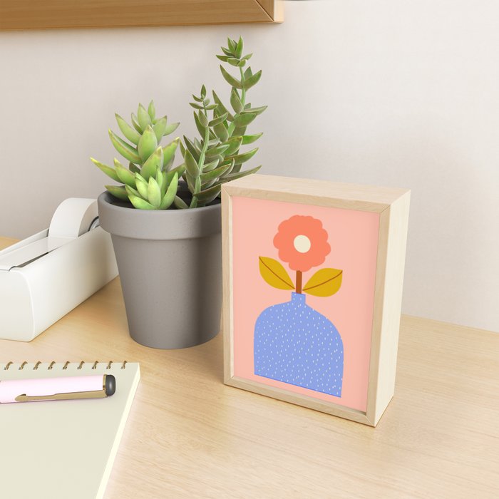 Modern Vase - Peach Mini Art Print Gallery Image 2