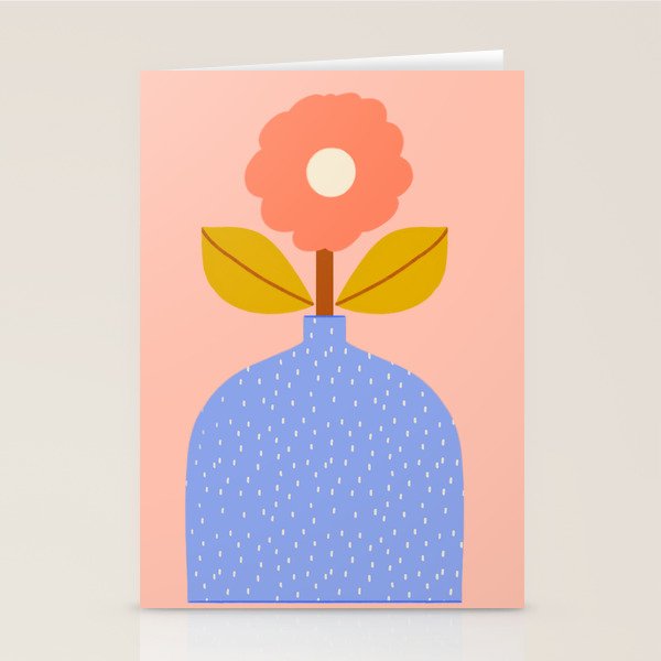 Modern Vase - Peach Stationery Card Gallery Image 2