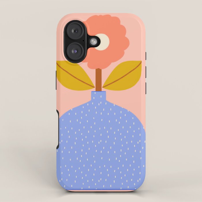 Modern Vase - Peach iPhone Case Gallery Image 1