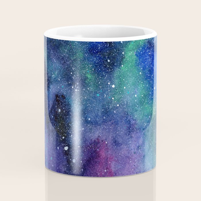 Colorful Galaxy Space Watercolor Coffee Mug Gallery Image 4