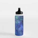 Colorful Galaxy Space Watercolor Water Bottle Gallery Image 3